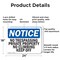 Signmission No Trespassing Private Property No Climbing OSHA Notice Sign, Aluminum, 24in W x 18in L, 2PK OS-2PACK-NS-A-1824-L-14970 - alternate 2